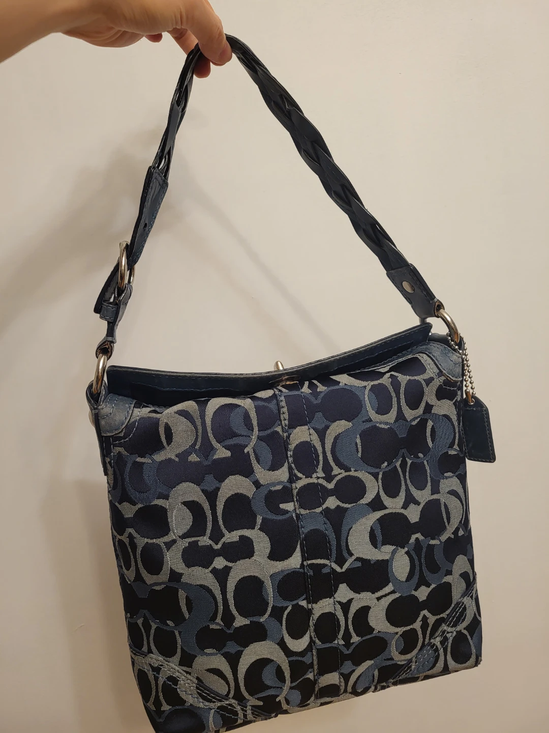 Coach Blue Signature Denim Shoulder Bag - photo 2