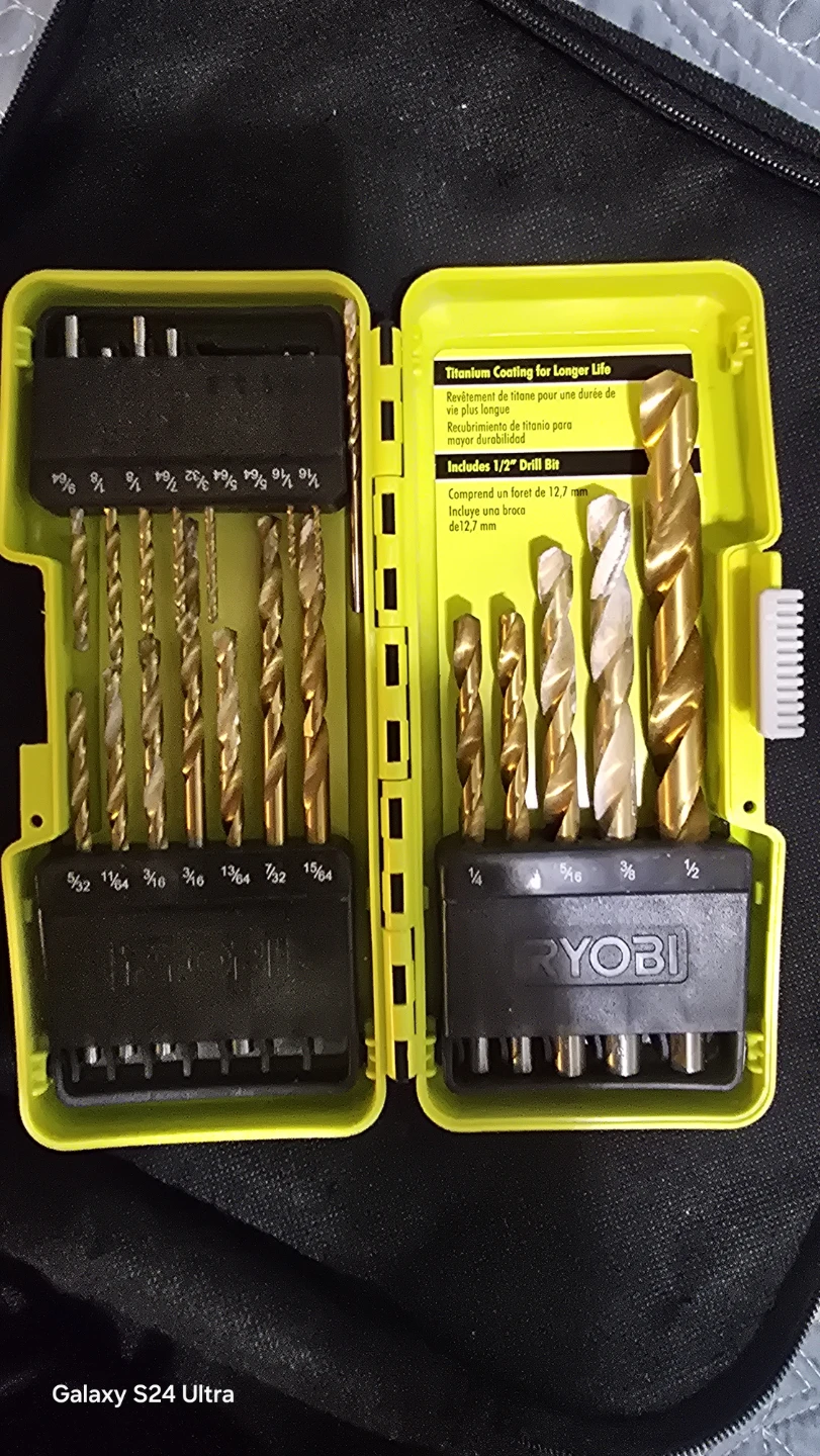 Ryobi Drill with Drill Bit Set and Case - photo 2