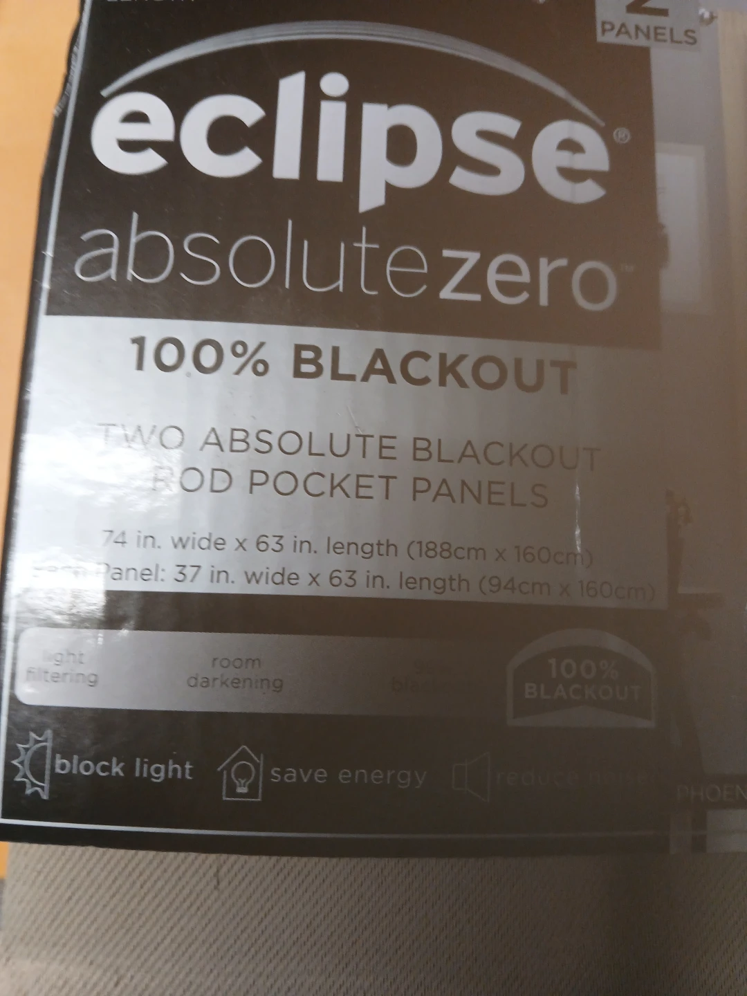 Eclipse Absolute Zero Blackout Curtains - 63 inch - photo 2