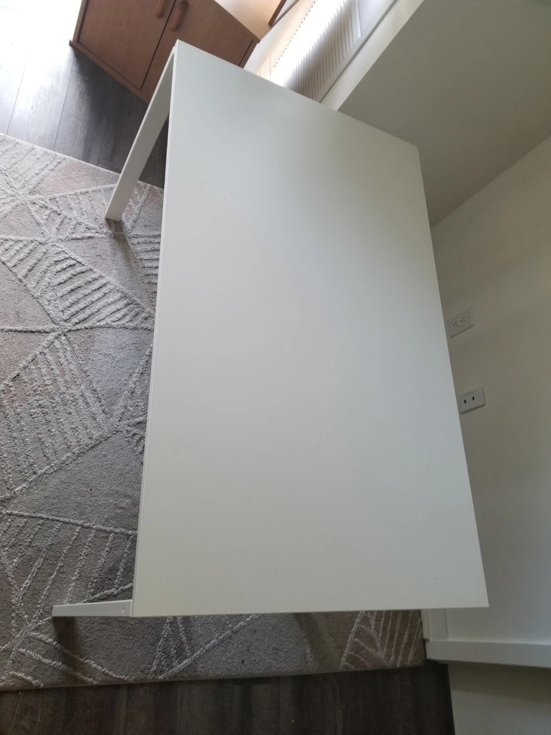 Ikea- White Modern Desk