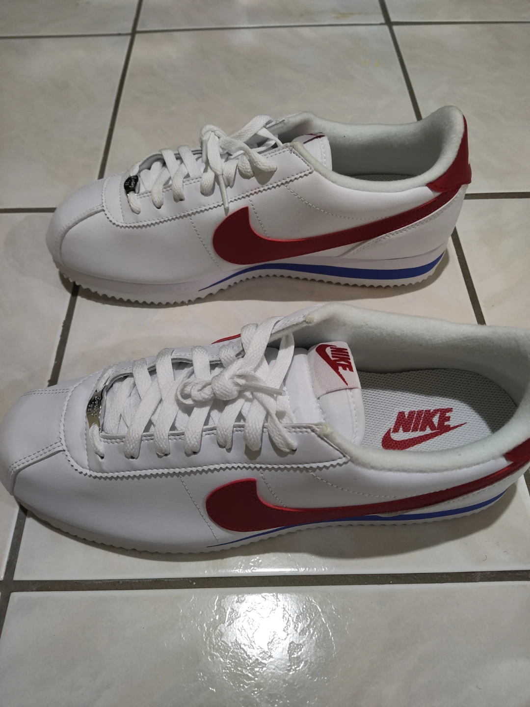 Nike Cortez Men's White Red Sneakers - photo 2