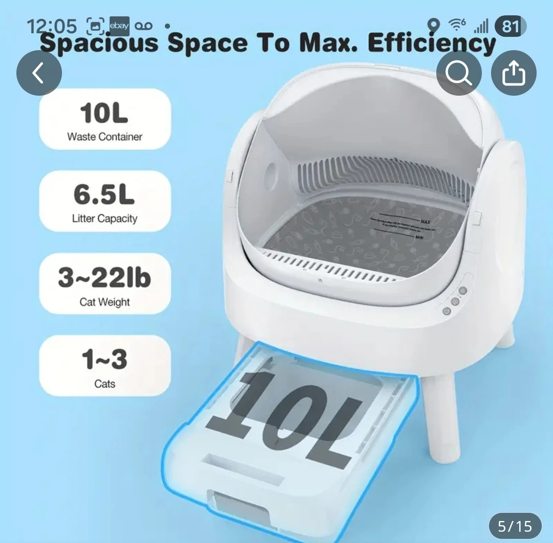 Unused Automatic Cat Litter Box - photo 4