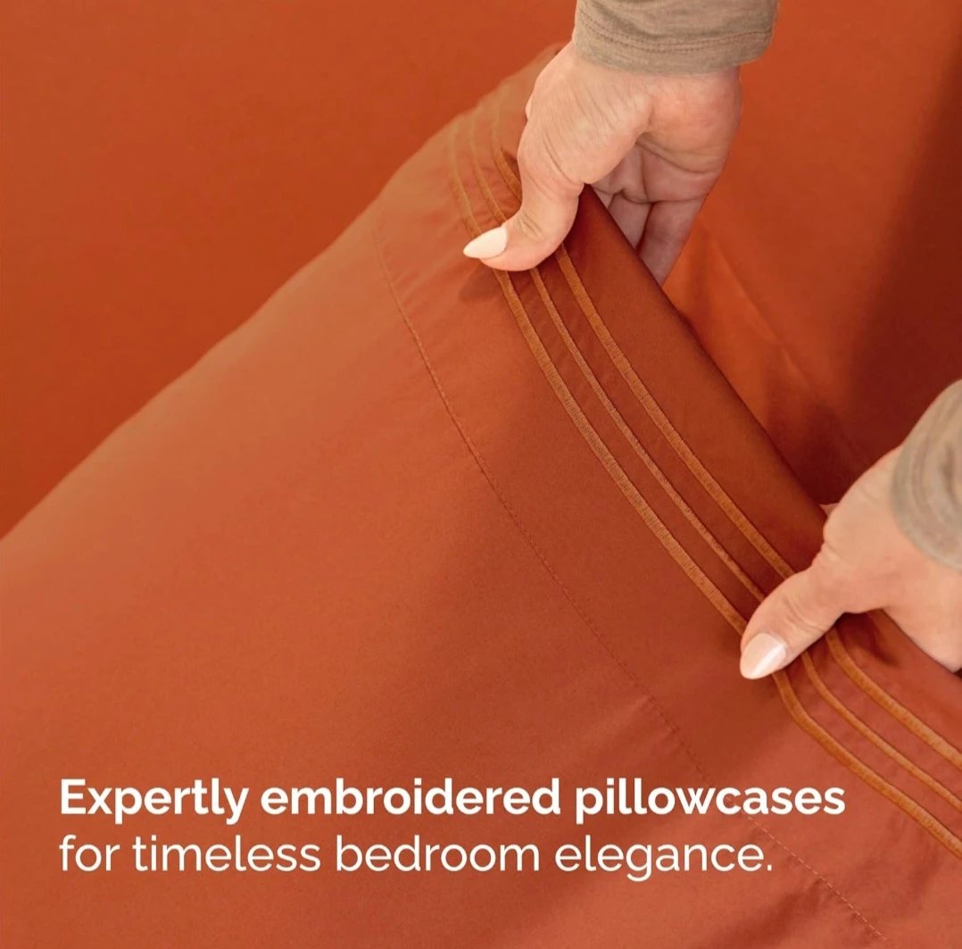 Terracotta Twin Sheet Set - New - photo 5