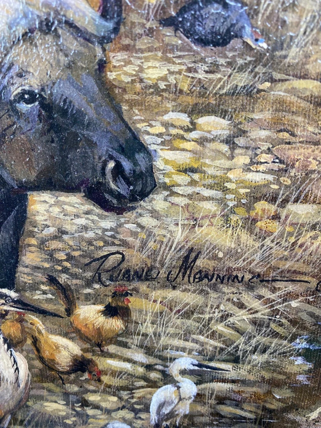 Framed Noah's Ark Animal Painting - photo 3