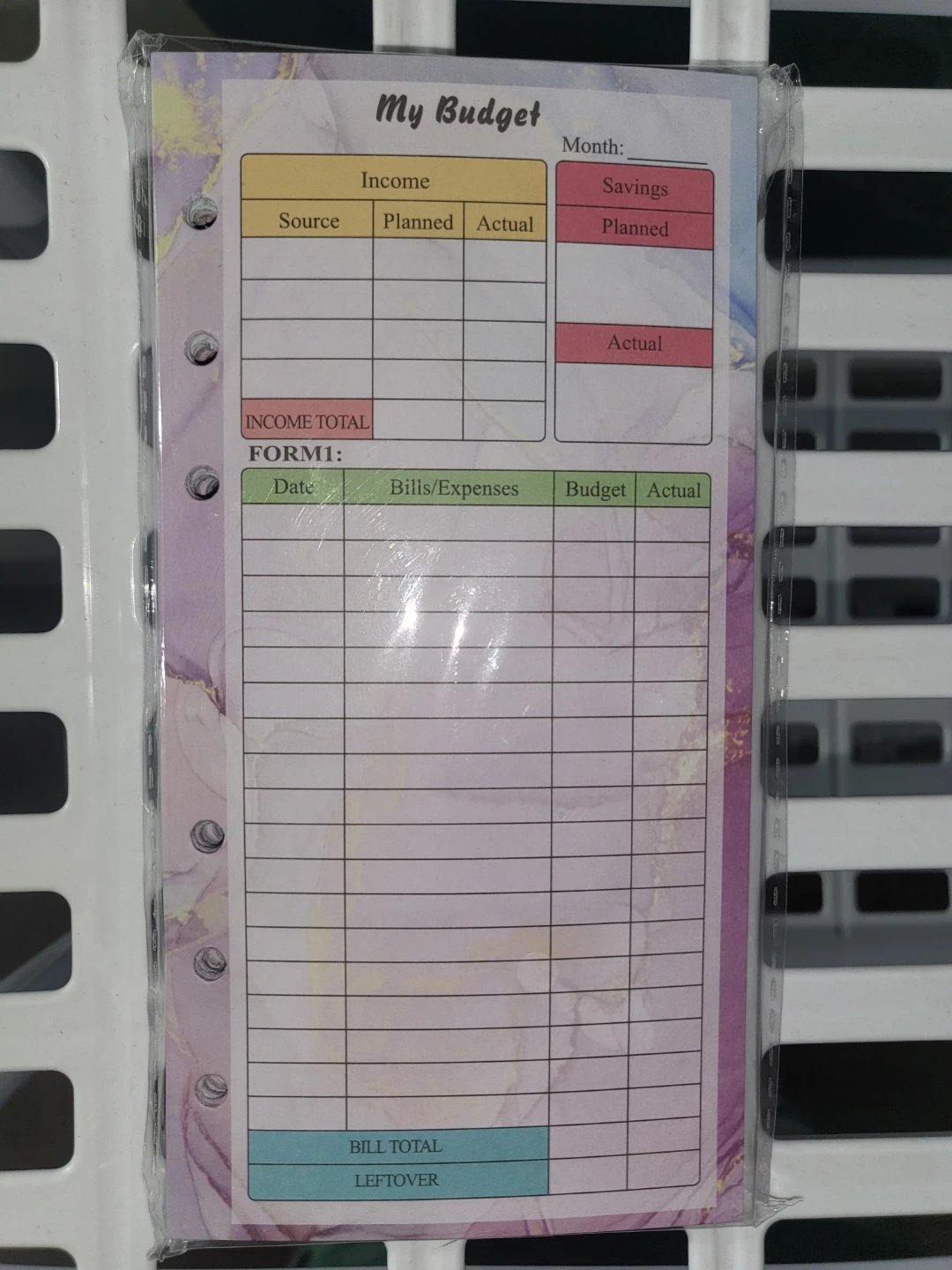 My Budget Planner Inserts Set