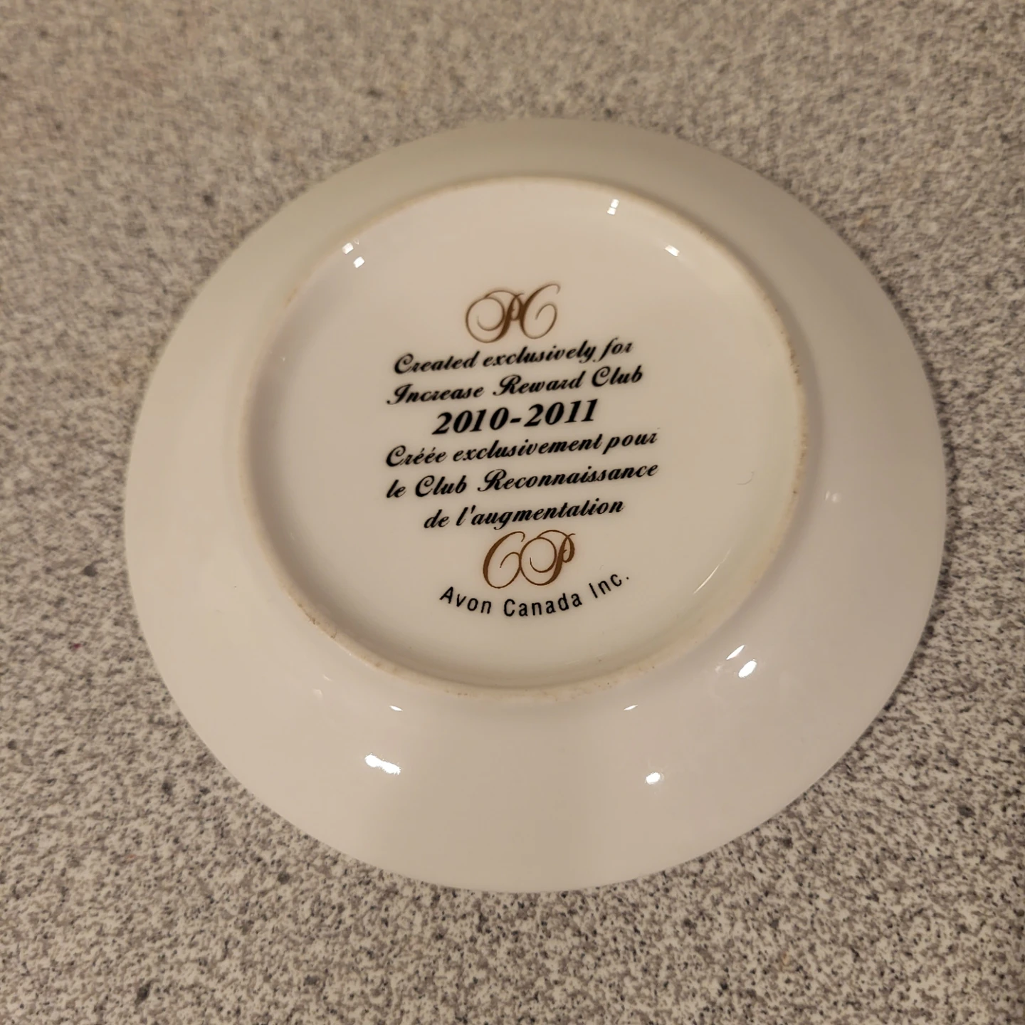 Avon Canada Increase Reward Club Collector Plate - photo 2