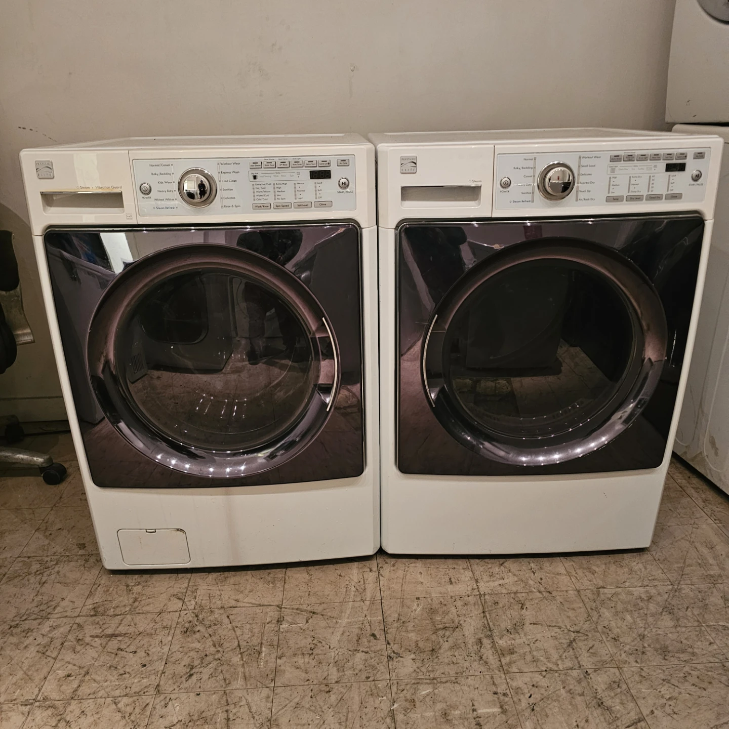 Kenmore Elite Front Load Steam Washer and dryer