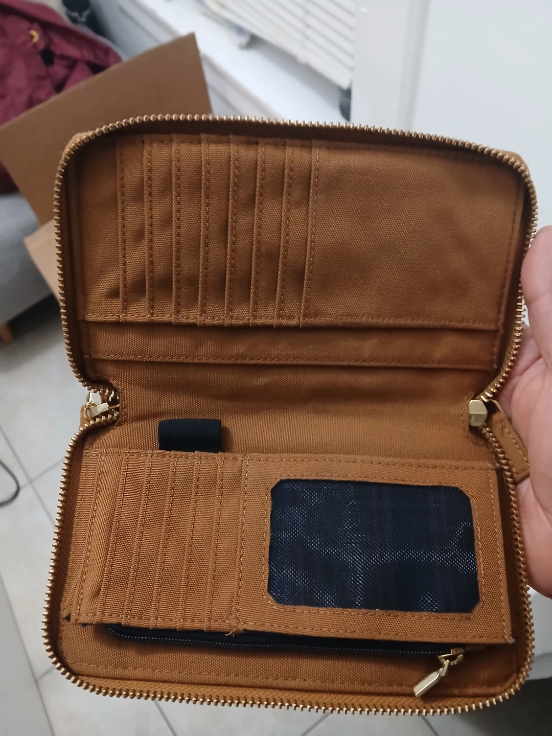 Carhartt Brown Zip Wallet
