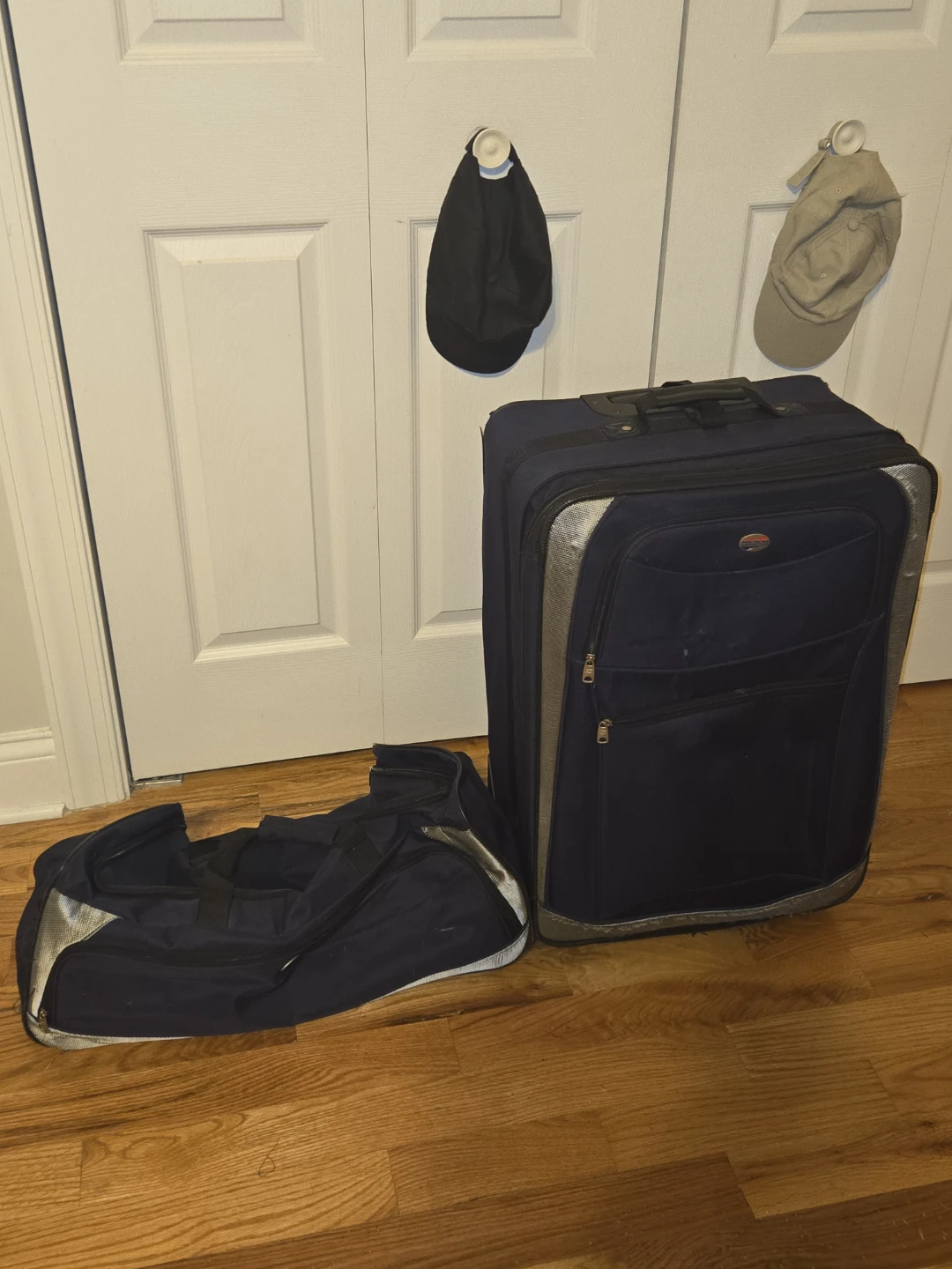 Navy Suitcase & Duffle Bag Combo (American Tourister)