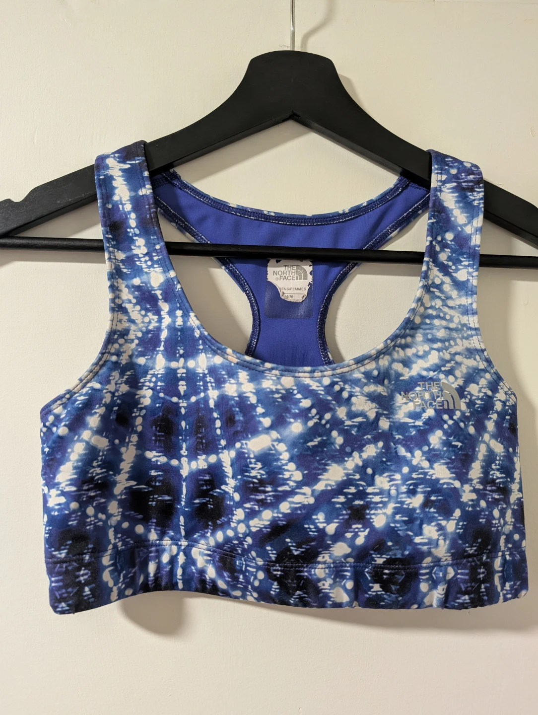 The North Face Blue Tie-Dye Sports Bra