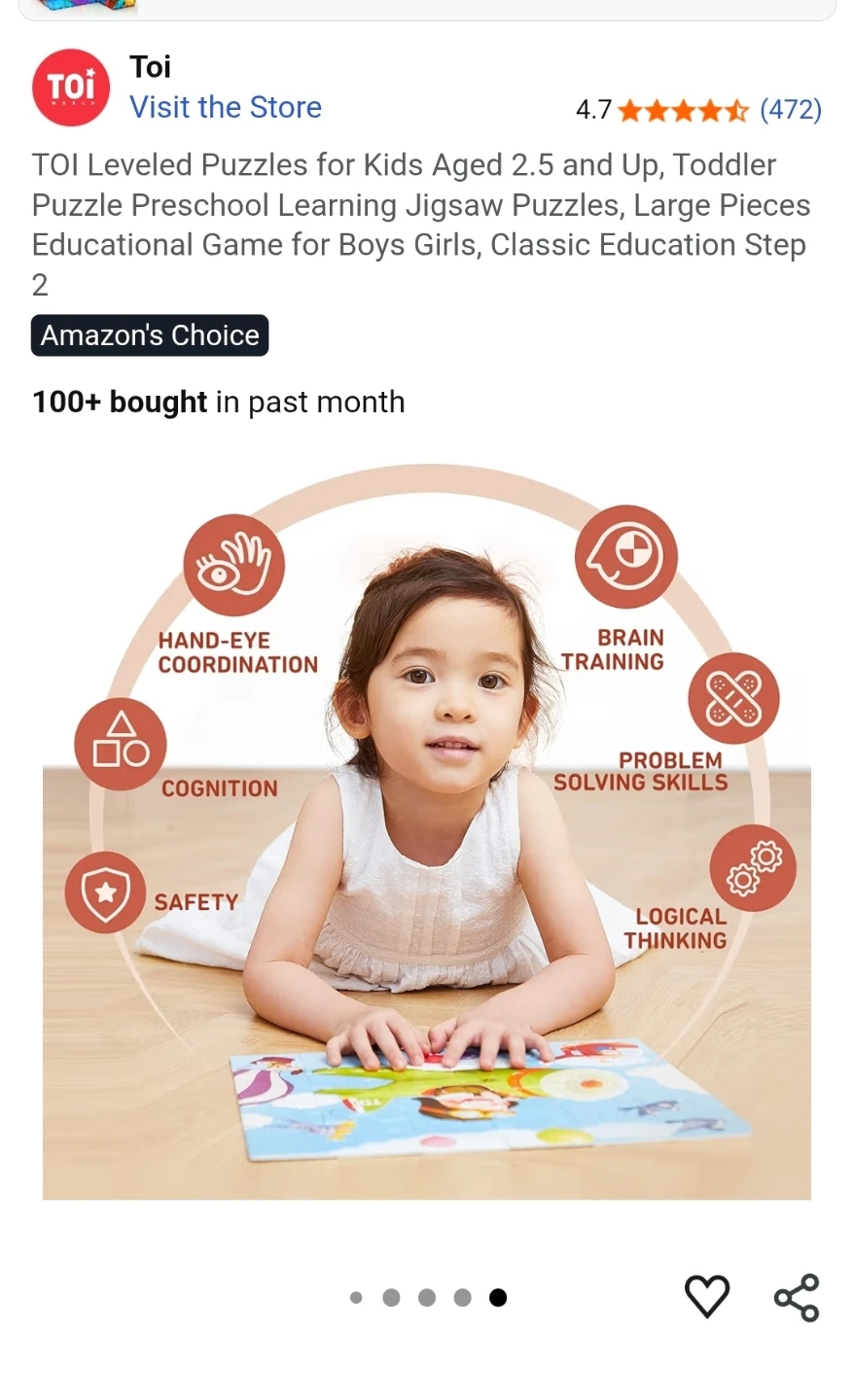 TOI Leveled Puzzles x4 - Ages 2.5+ - photo 5