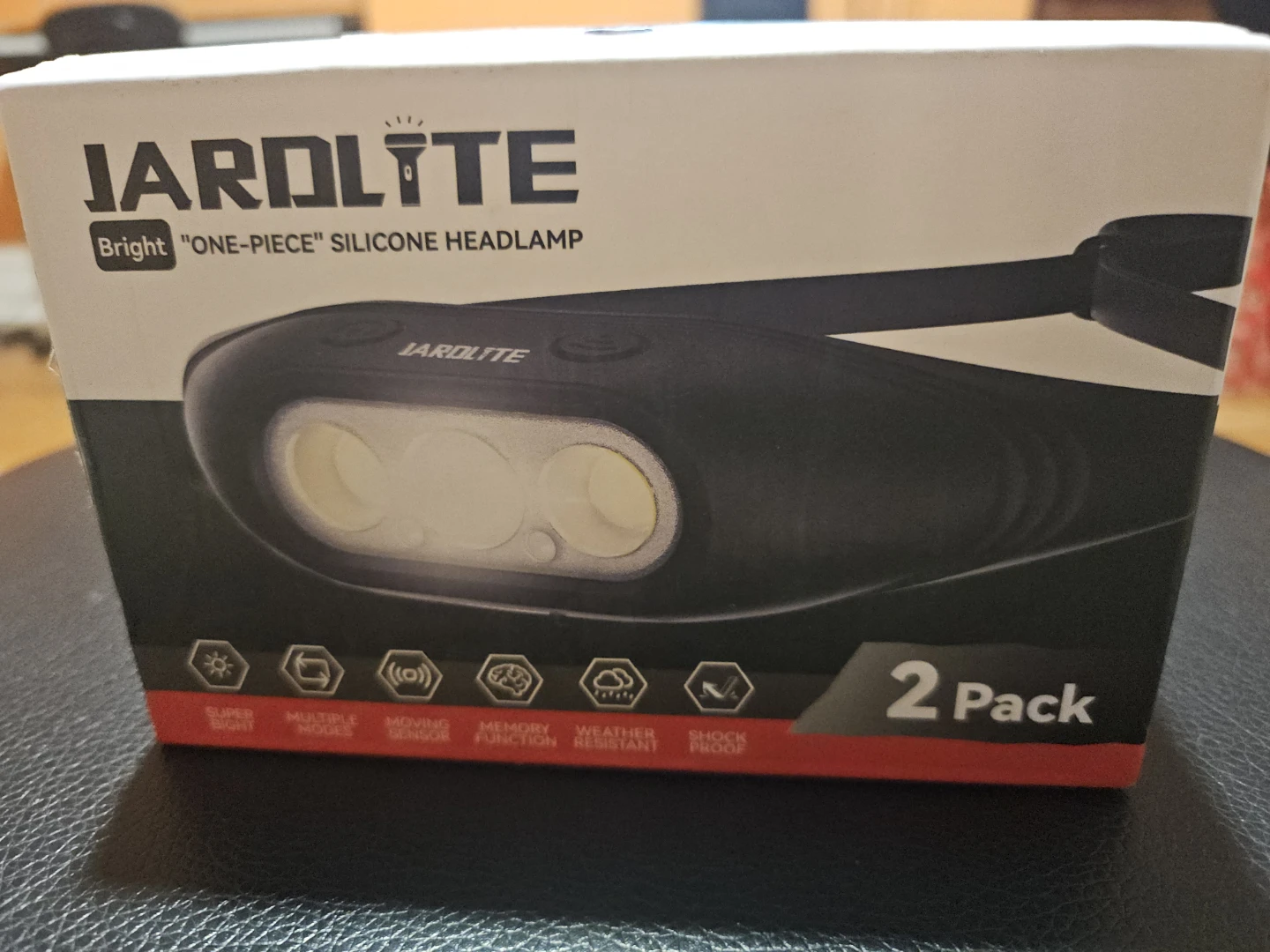 New JARDLITE Bright Silicone Headlamp 2-Pack - photo 2