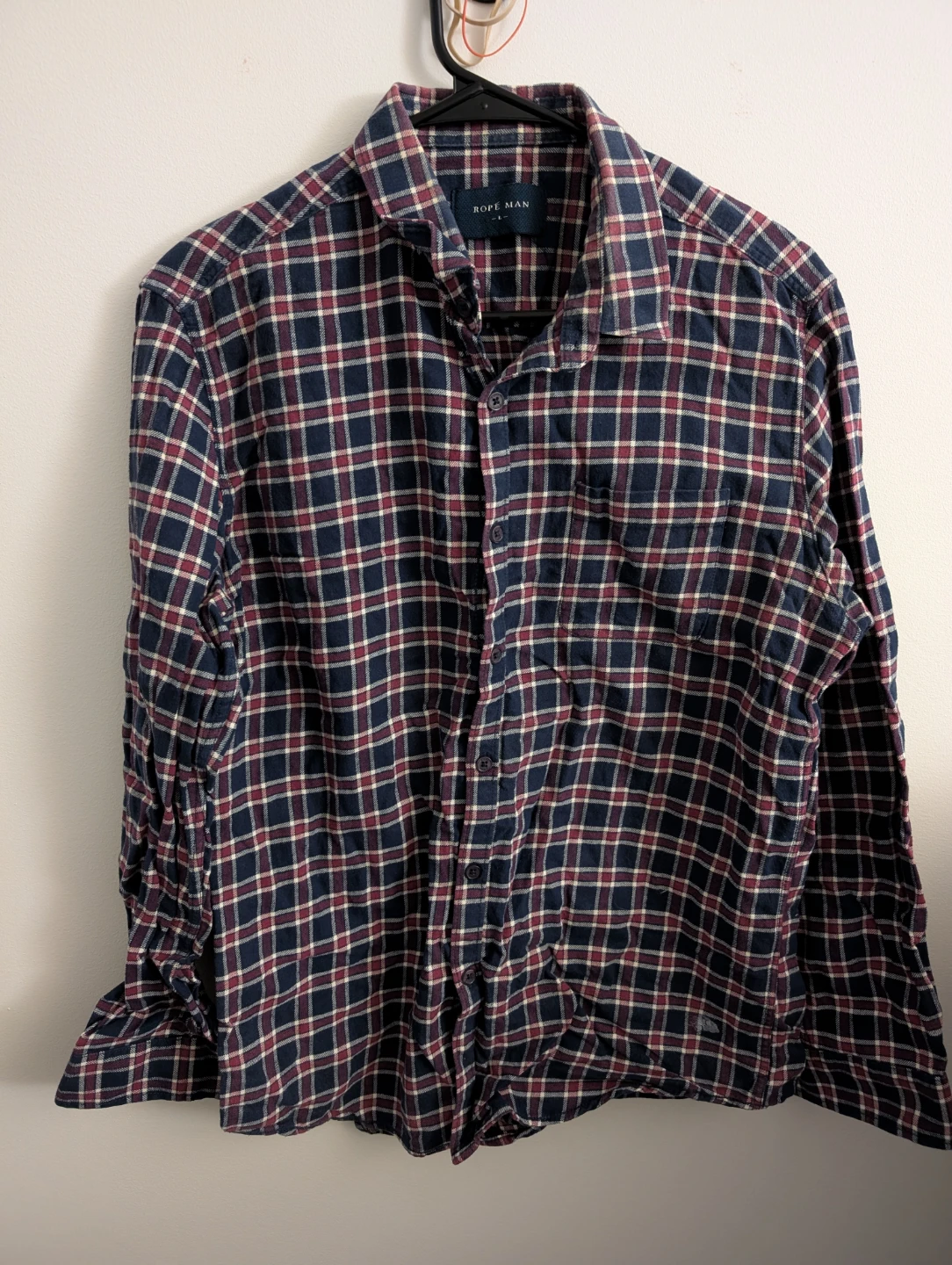 Men's Checkered Shirt Office Shirt Long Sleeves 100% cotton