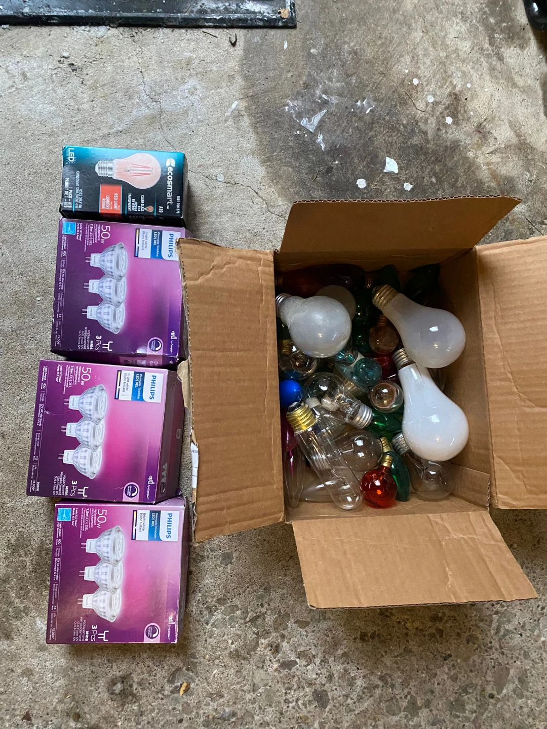 Mixed Light Bulbs - Various Types