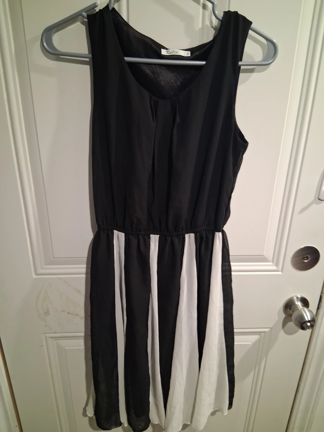 Zalie Black & White Dress - Size S