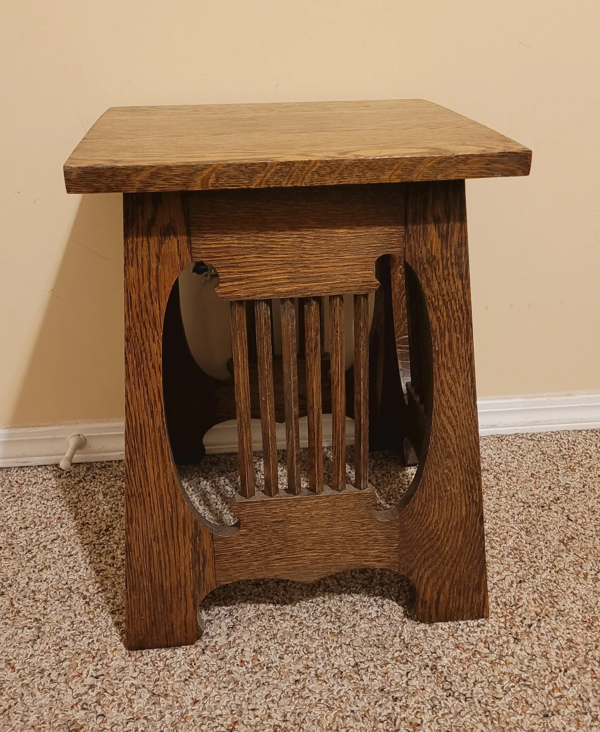 Tiger Oak Stool / Table - photo 3