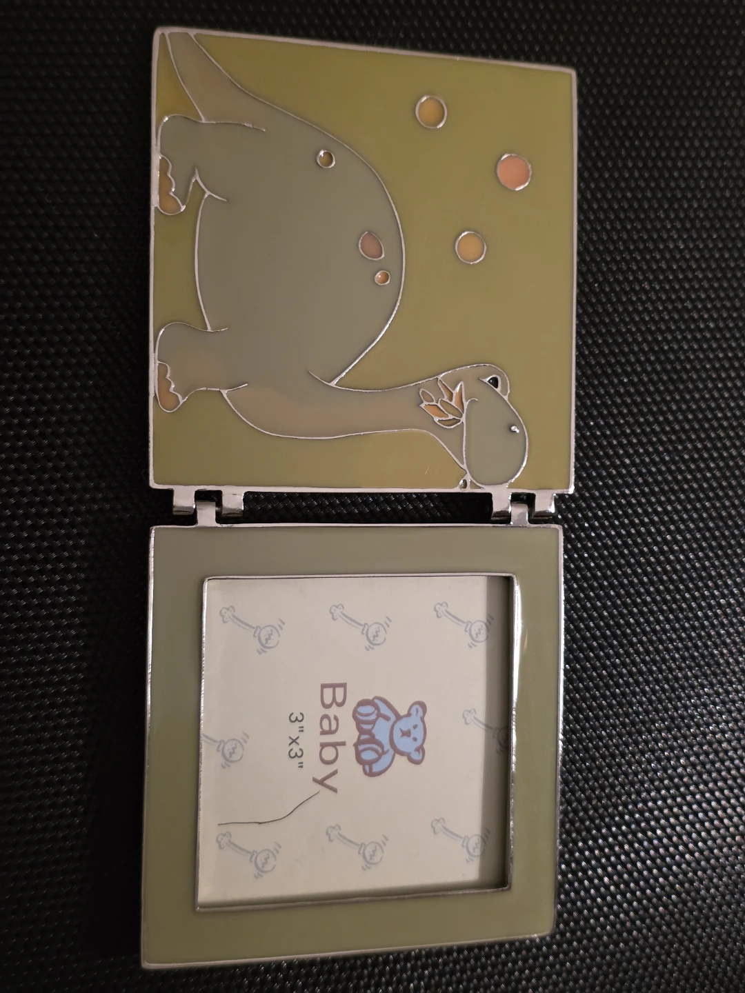 Dinosaur Baby Picture Frame - 3"x3" - photo 2