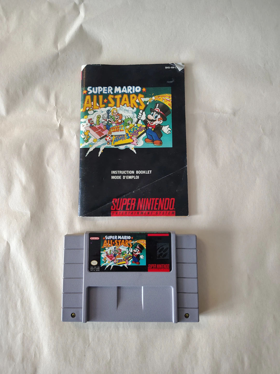 Super Mario All Stars SNES with Manual
