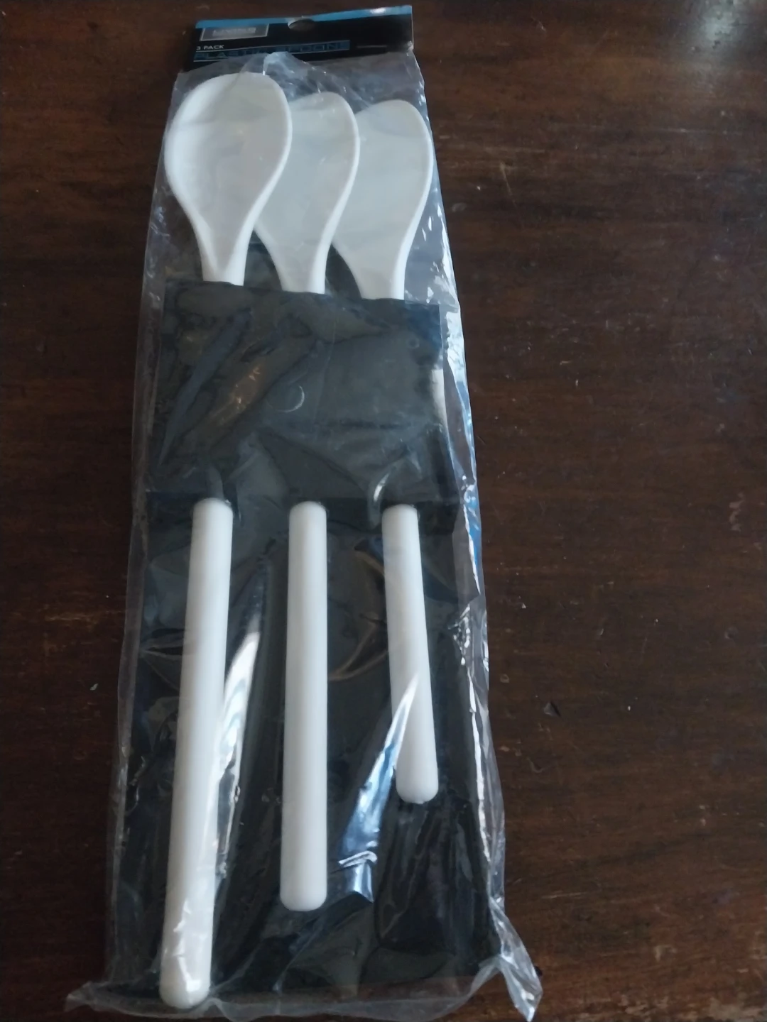 White Plastic Spoons and Stir Sticks Set - 3 Pack