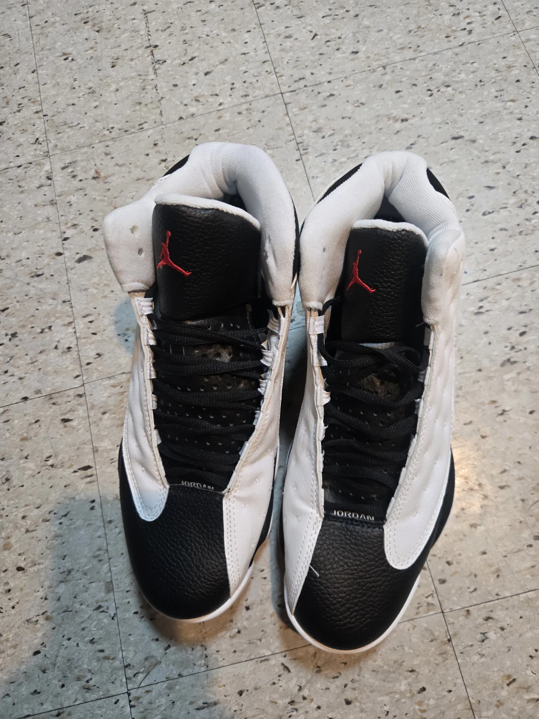 Air Jordan 13 Retro White Black Red Basketball Shoes - photo 2