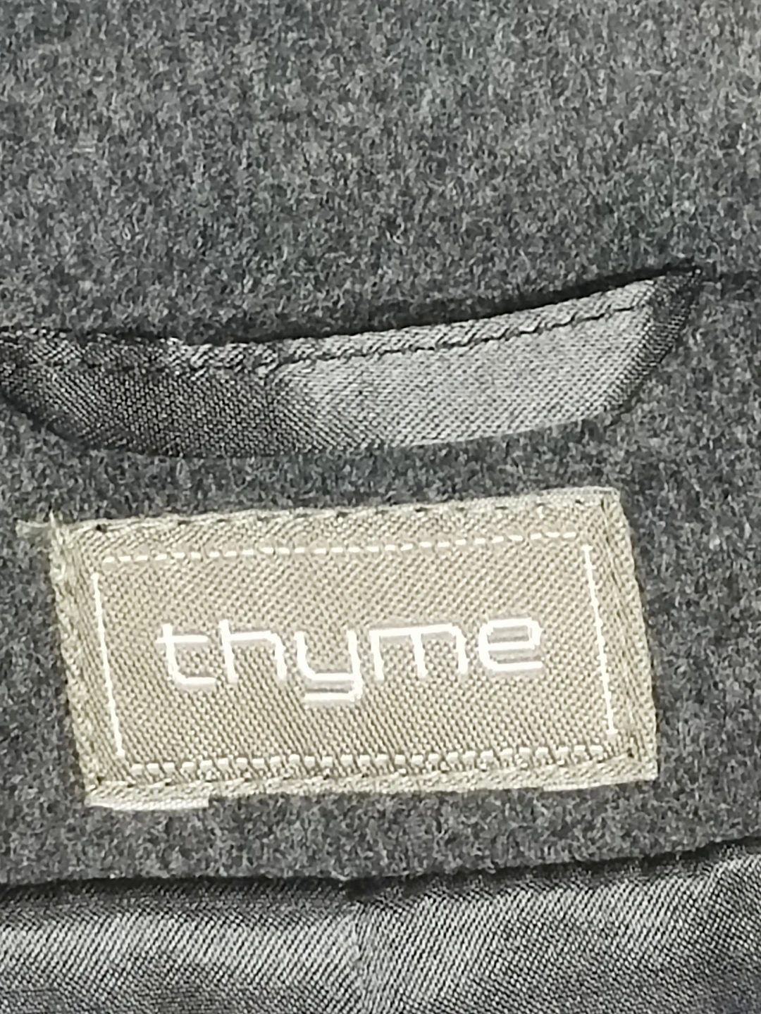 Thyme Grey Wool Blend Coat - photo 2