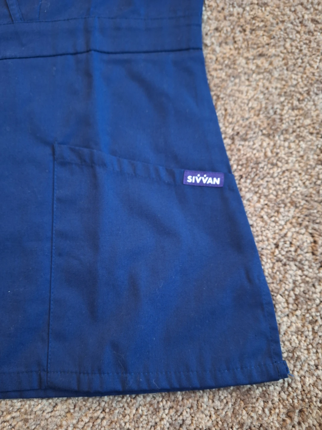 New Sivvan Blue Scrub Top - Size S - photo 2
