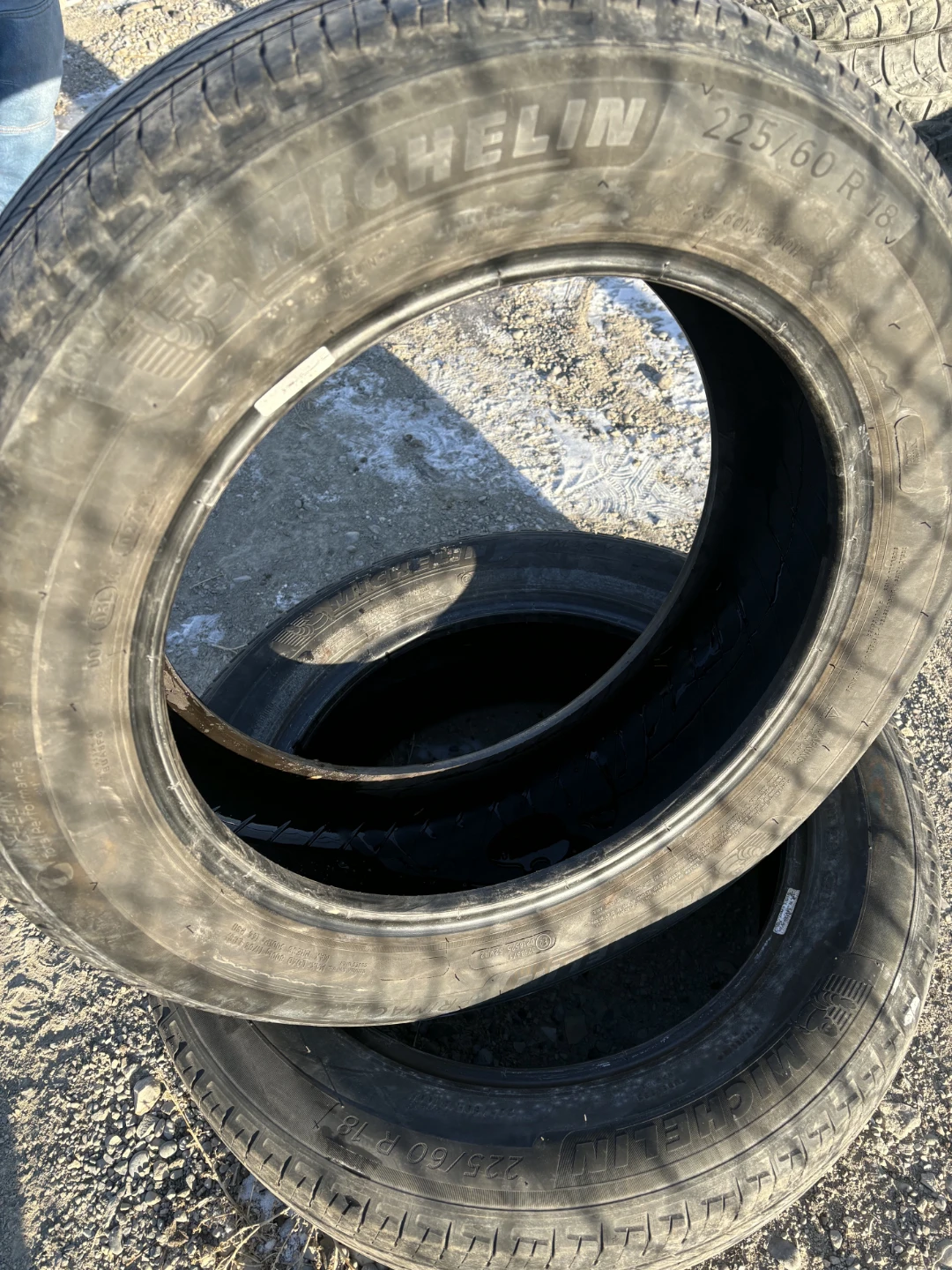 2  Michellin  winter tires size 225/60/r18
