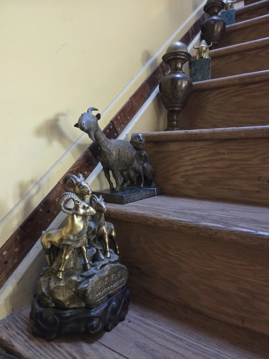 Bronze goats