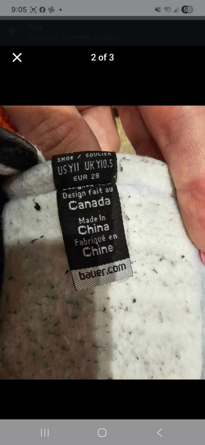 Bauer Youth Ice Skates - US Y11 - photo 2