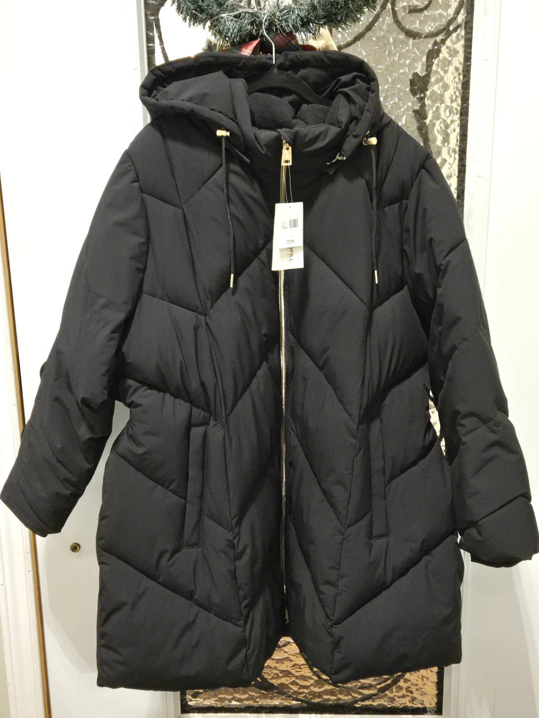 Penn. Black Puffer Coat - Size 3x