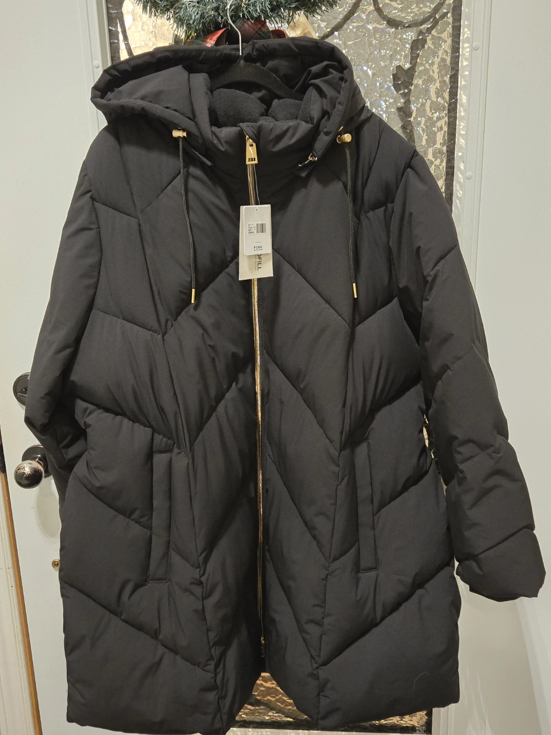 Penn. Black Puffer Coat - Size 3x - photo 2