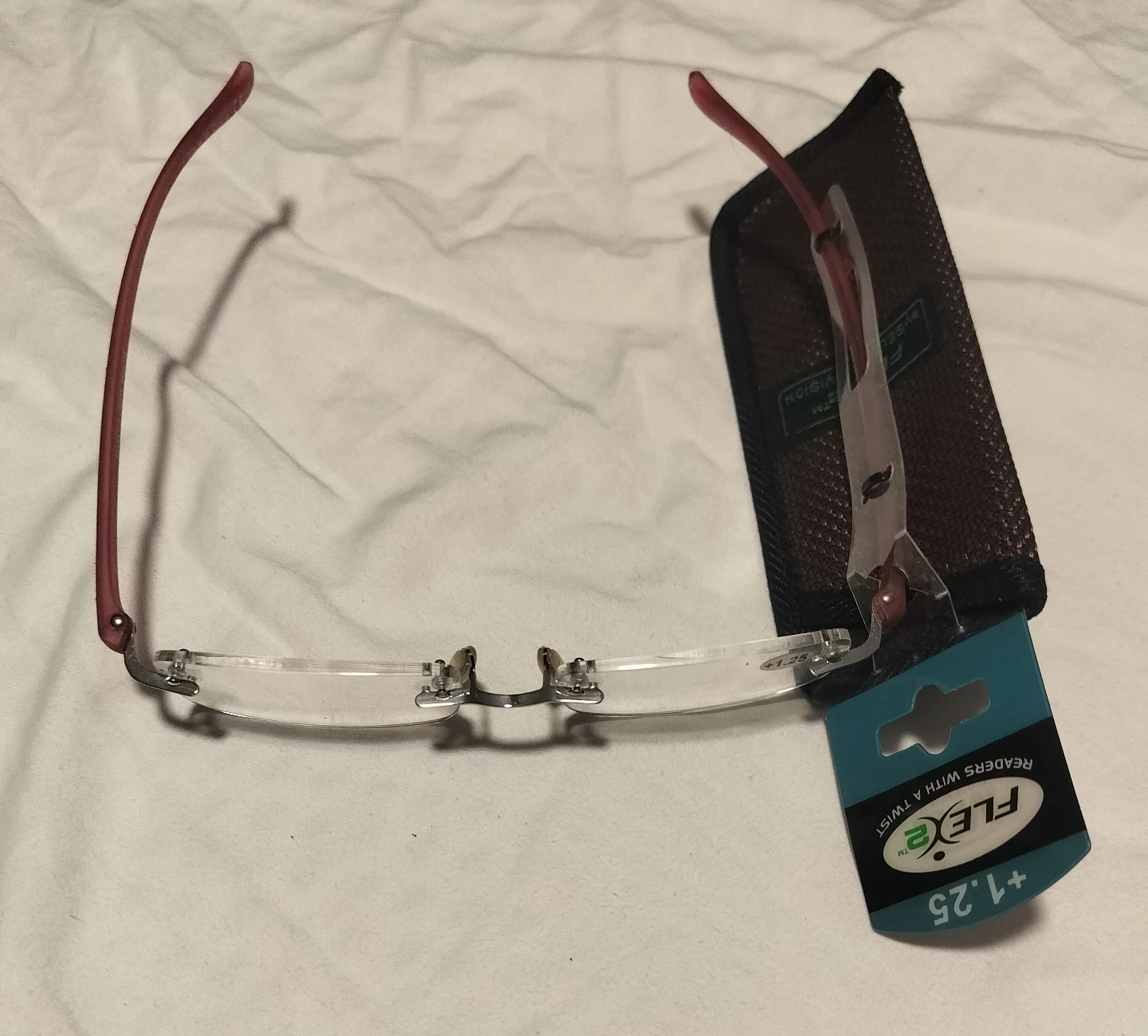 Flex Vision Reading Glasses +1.25 with Case