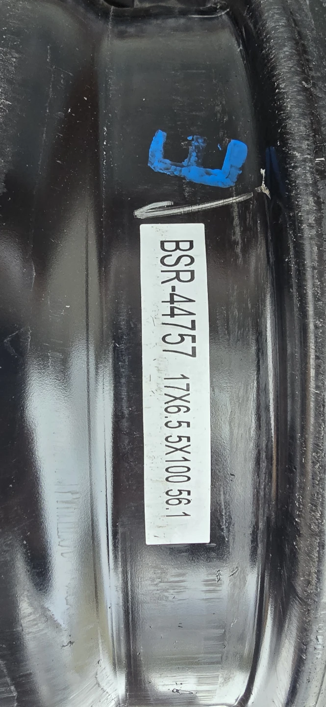 Iron rims 17X6.5 5X100 56.1, good conditions. - photo 2