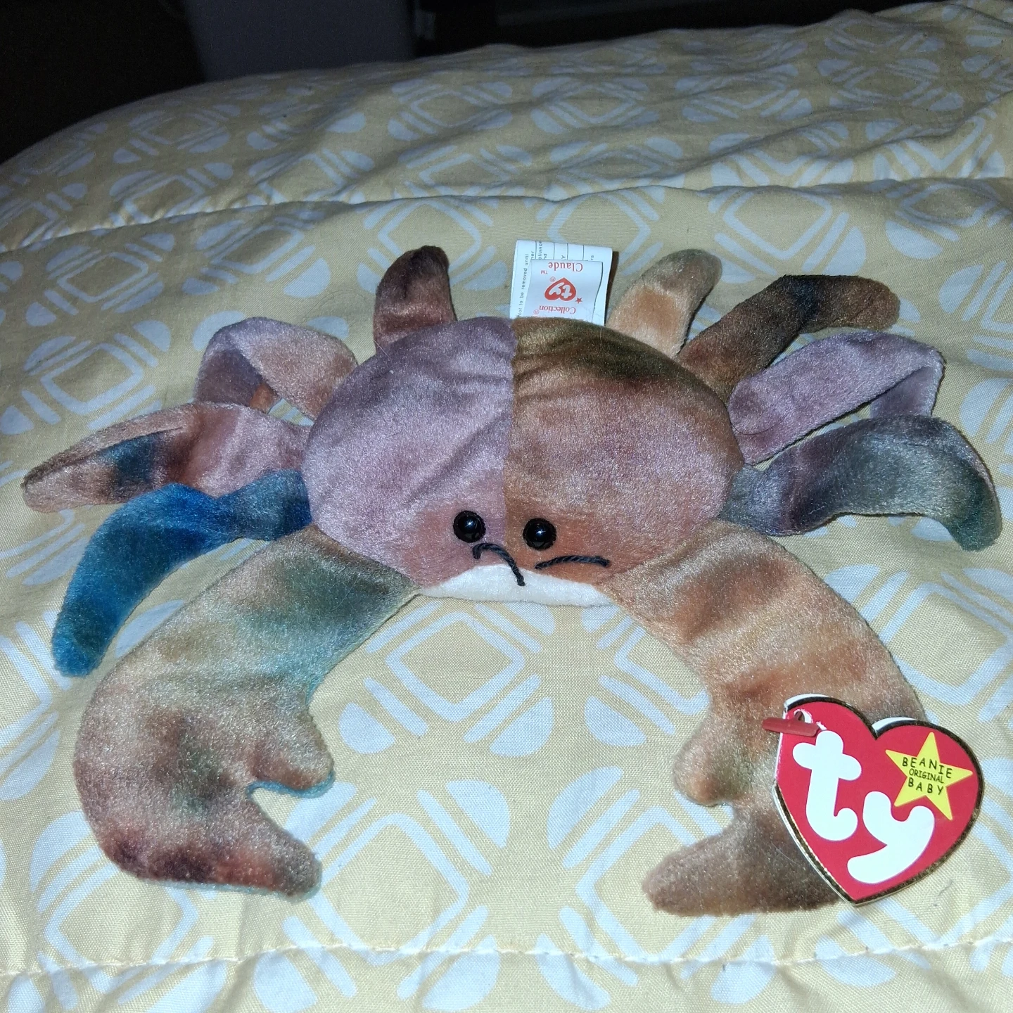 Ty Beanie Baby - Claude the Crab