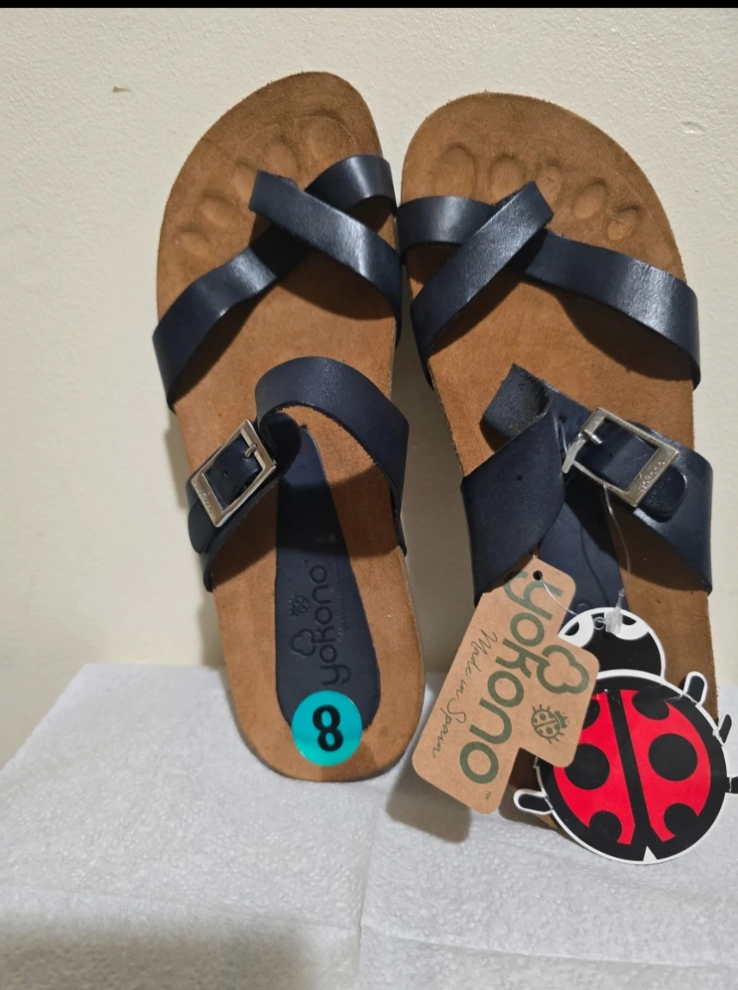 Yokono Leather Sandals - Size 8