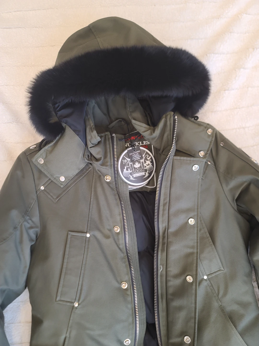 Moose Knuckles Parka Olive Green - photo 2