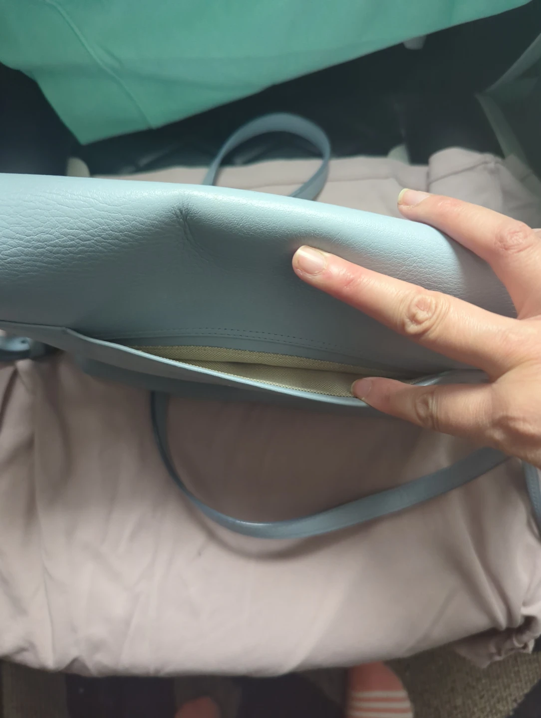 Fossil Blue Leather Crossbody Bag - photo 3