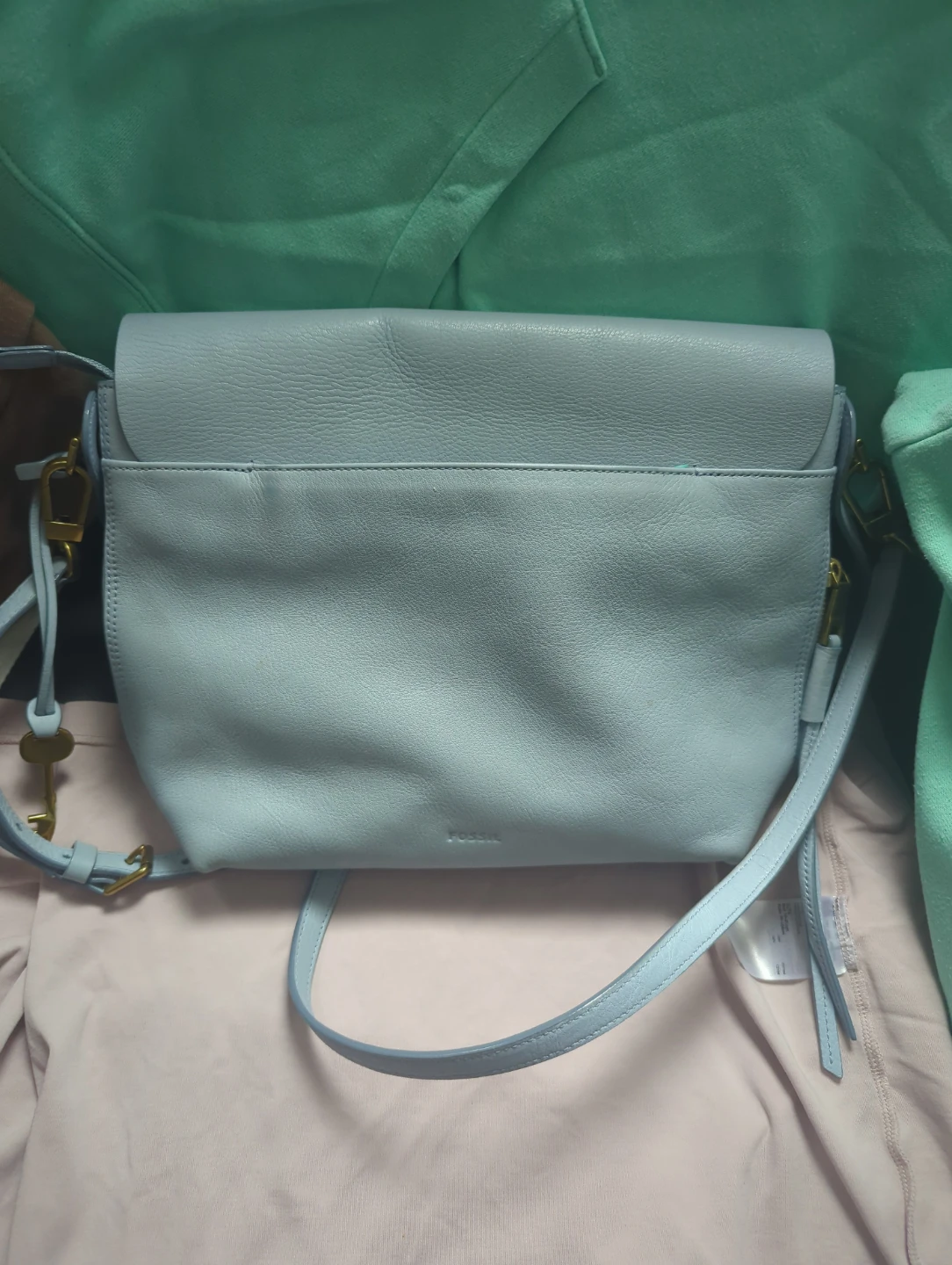 Fossil Blue Leather Crossbody Bag - photo 4
