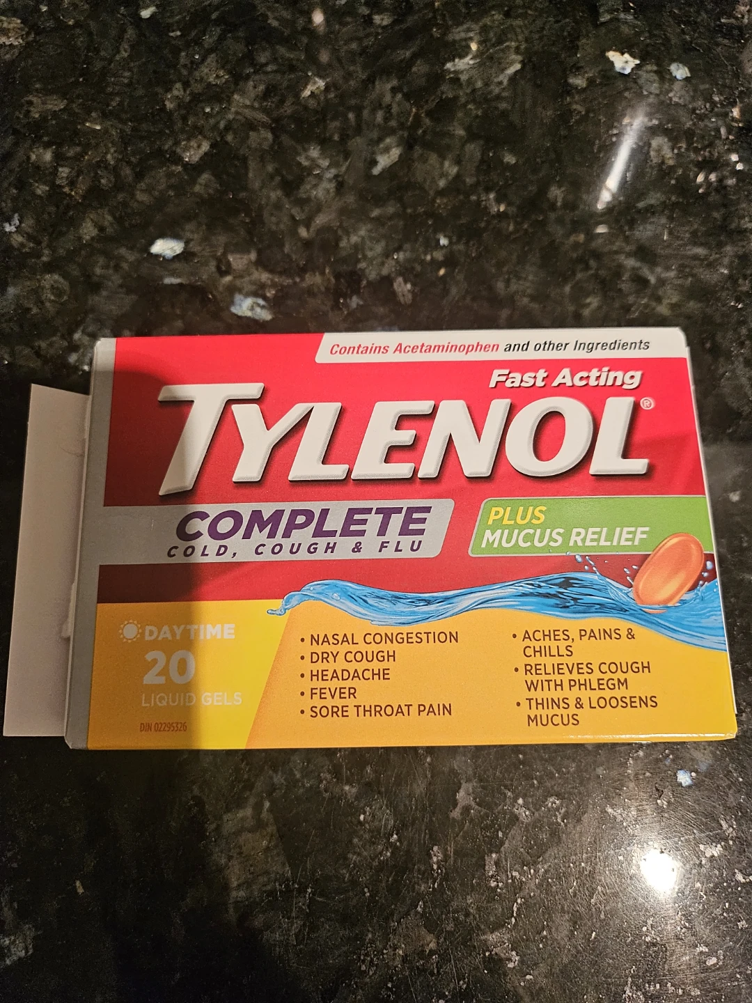 Tylenol Complete Cold, Cough & Flu Plus Mucus Relief Liquid Gels