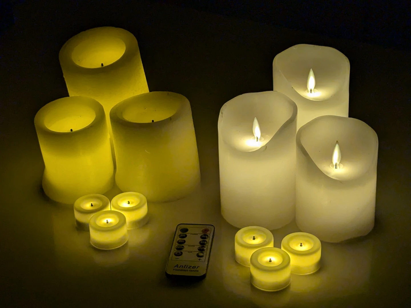 12 LED Flameless Candles with Remote