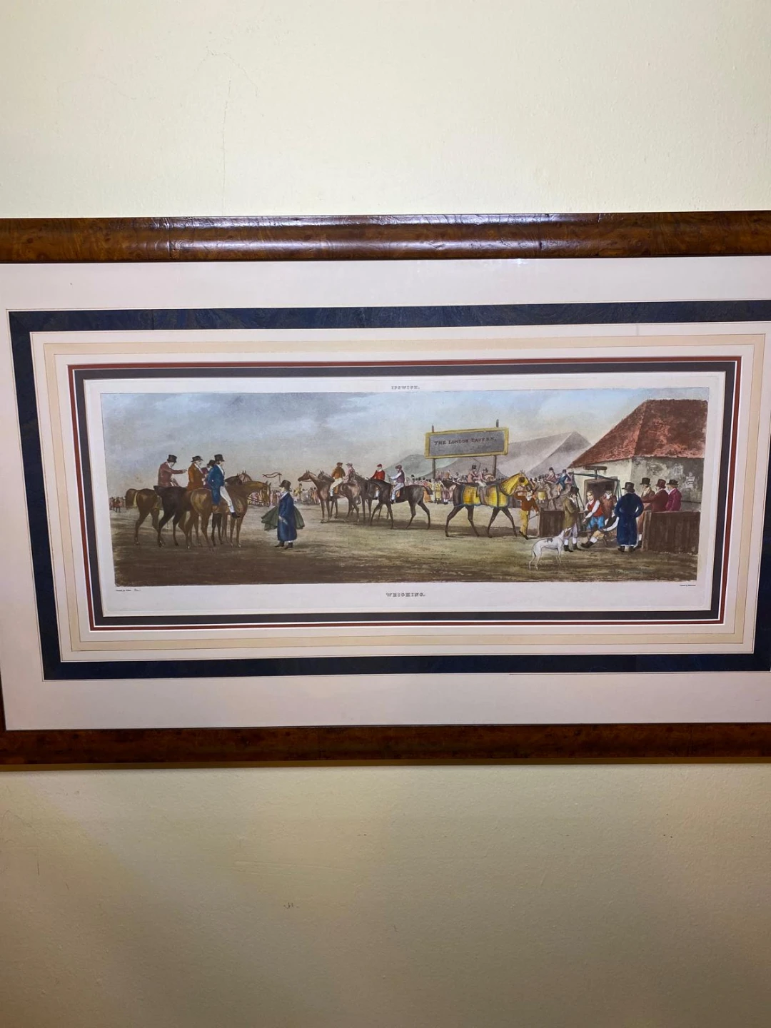 Framed Ipswich Horse Racing Print