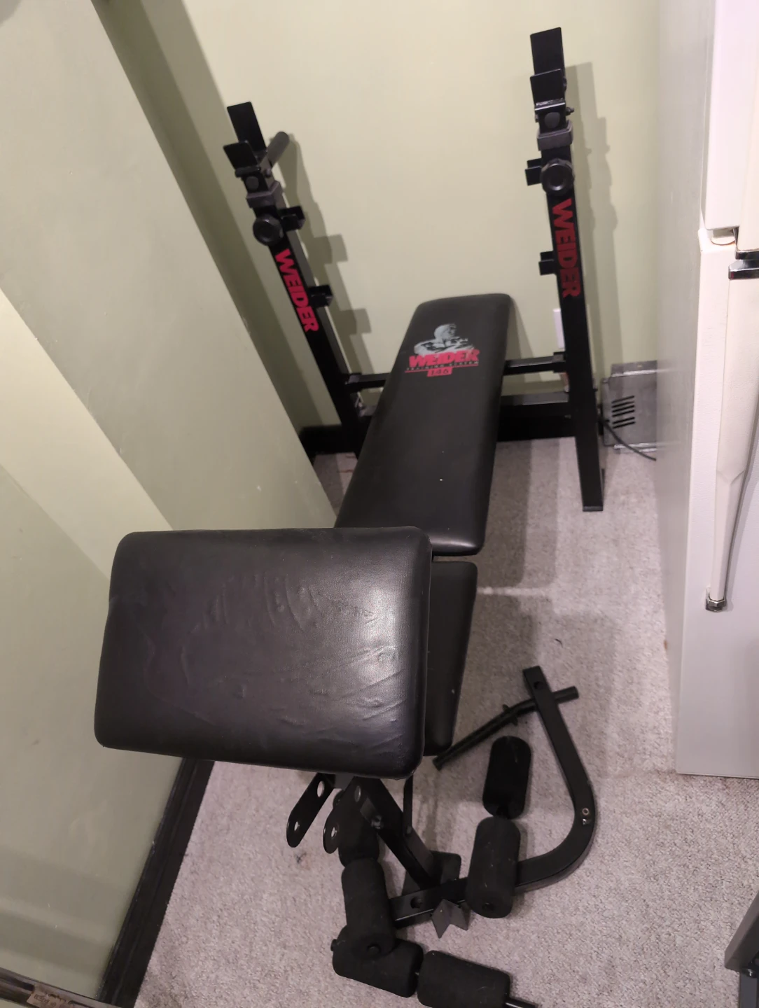 Weider Weight Bench with Leg Extension/Curl Attachment - photo 2