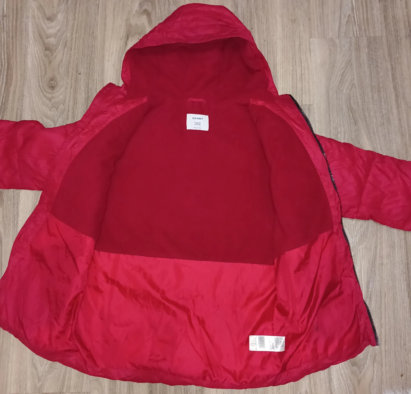 OLD NAVY -  Red Puffer Jacket with Hood - photo 2