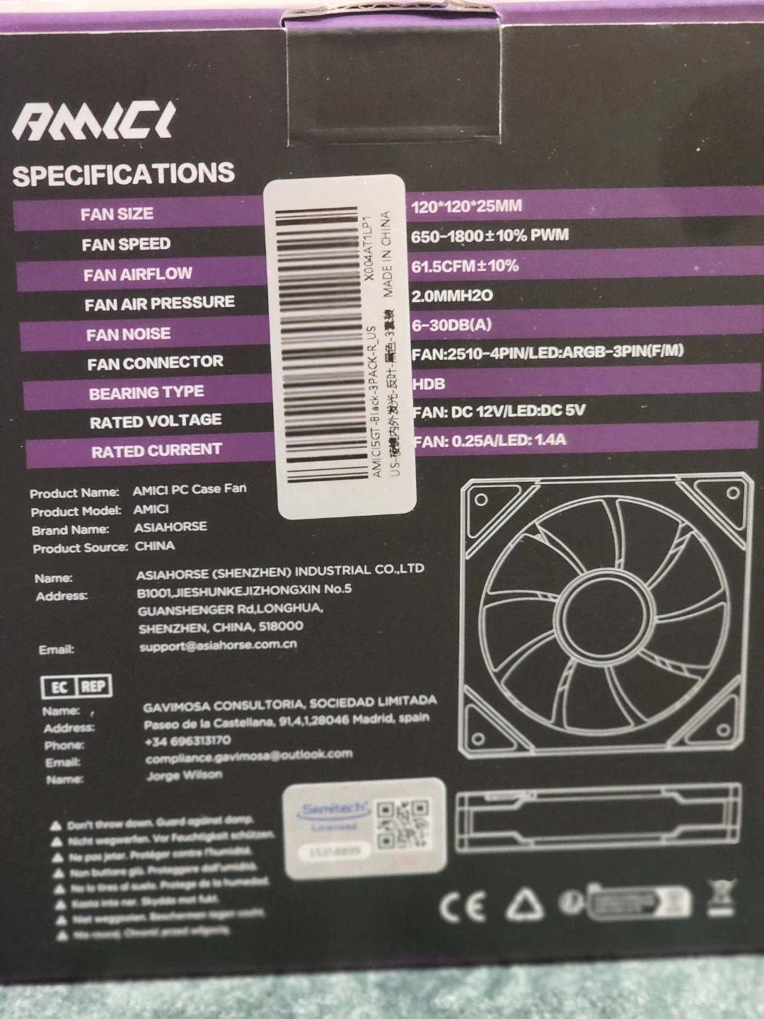 3 pack pc fans ( reverse blade) - photo 3