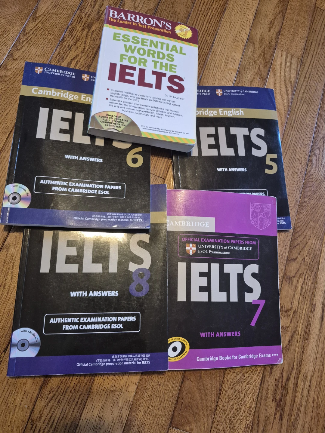 IELTS Preparation Books - Cambridge & Barron's