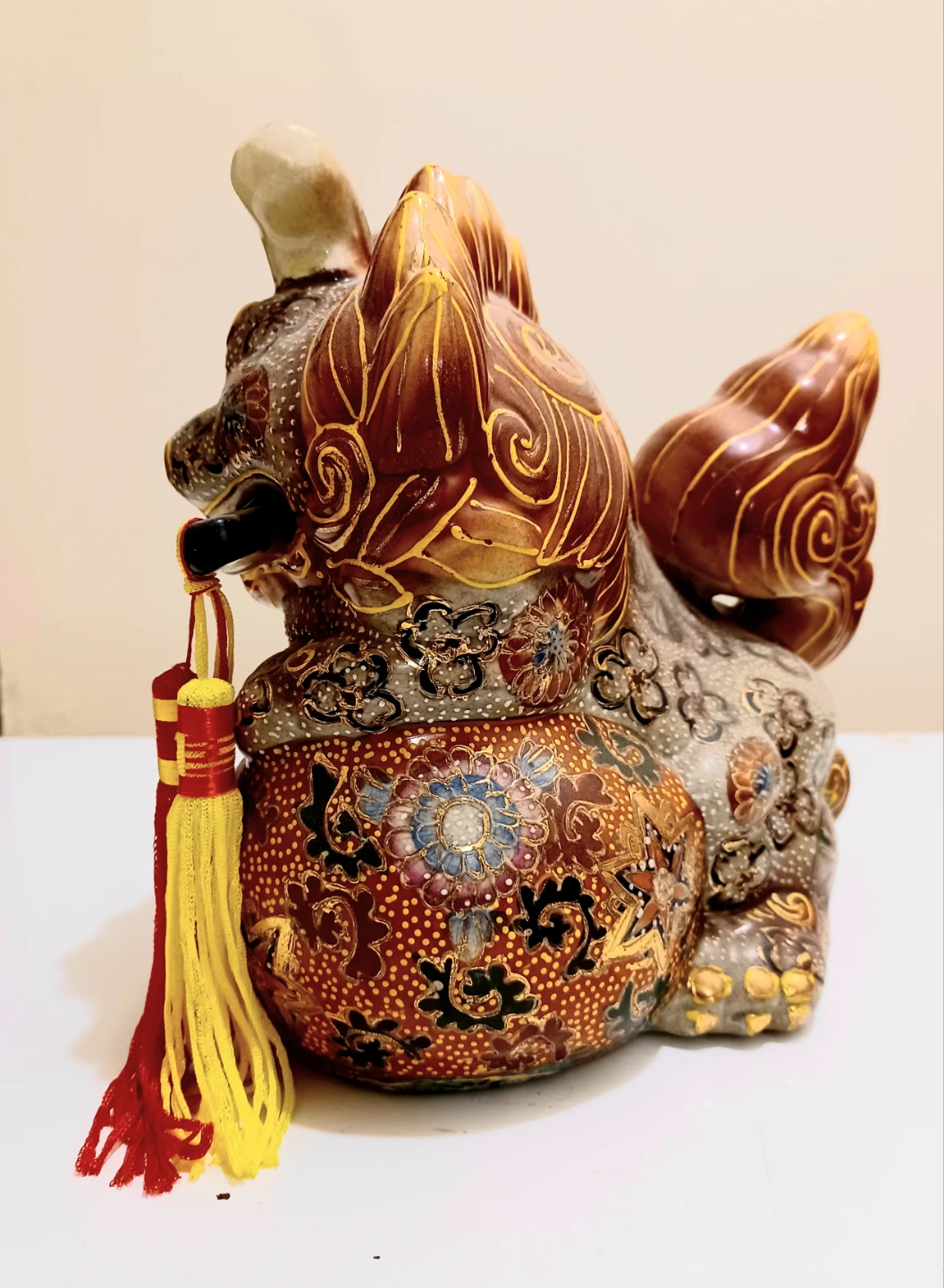 Unique Hand Crafted Chinese Foo Dog Lion Statue - photo 4