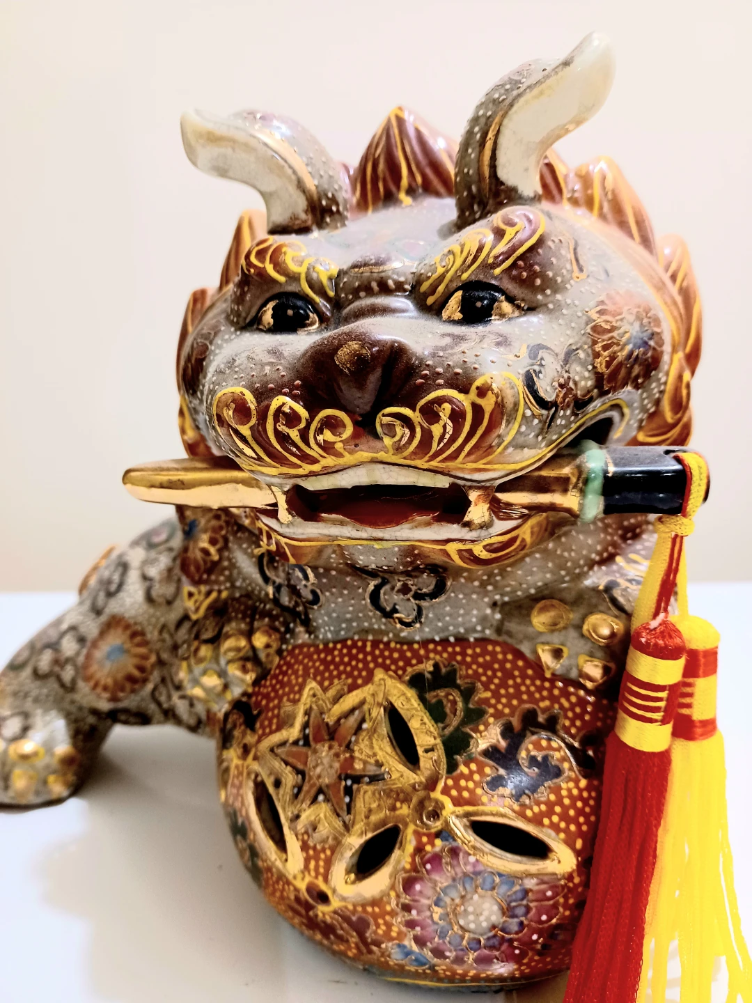 Unique Hand Crafted Chinese Foo Dog Lion Statue - photo 5