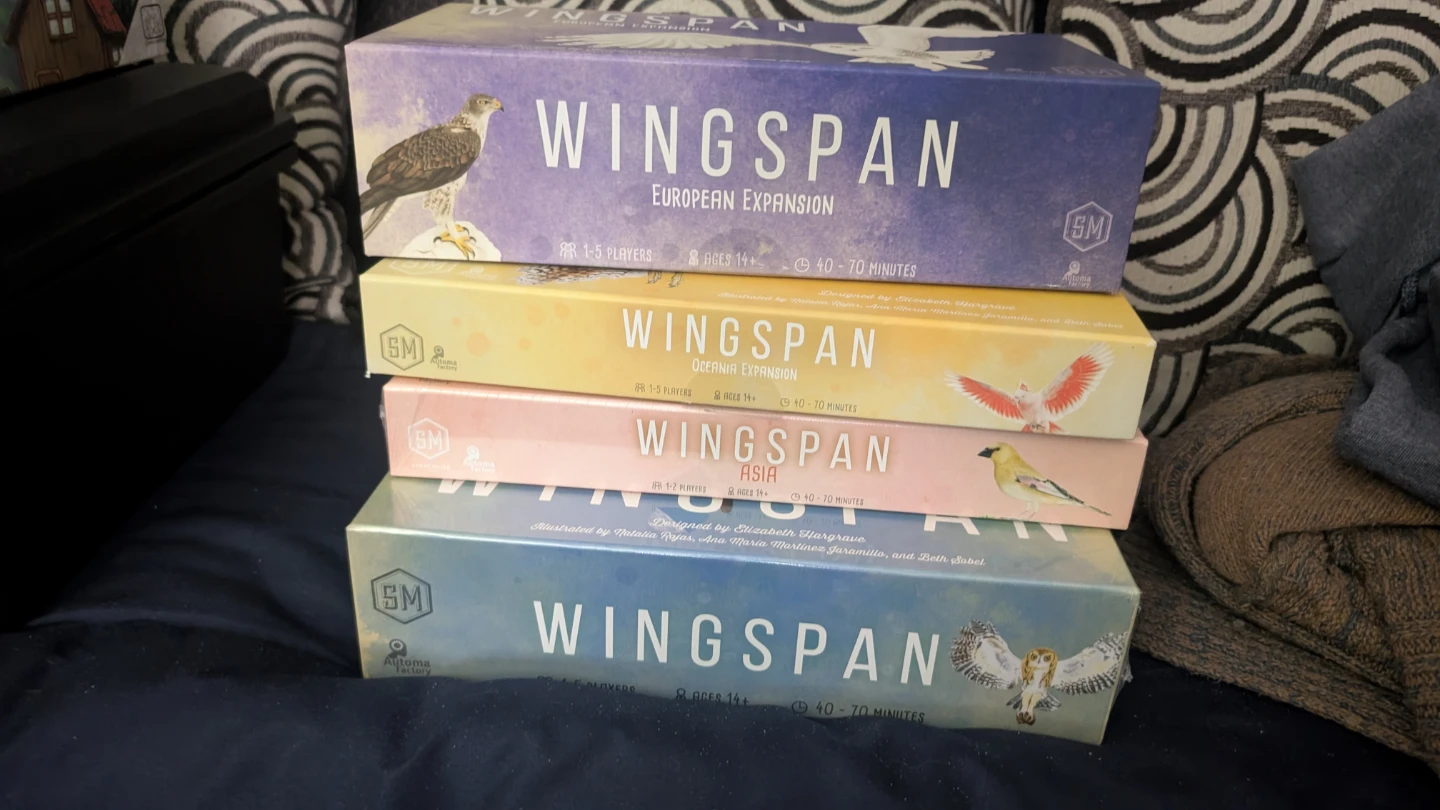 Wingspan Board Game + All Expansions (SEALED)