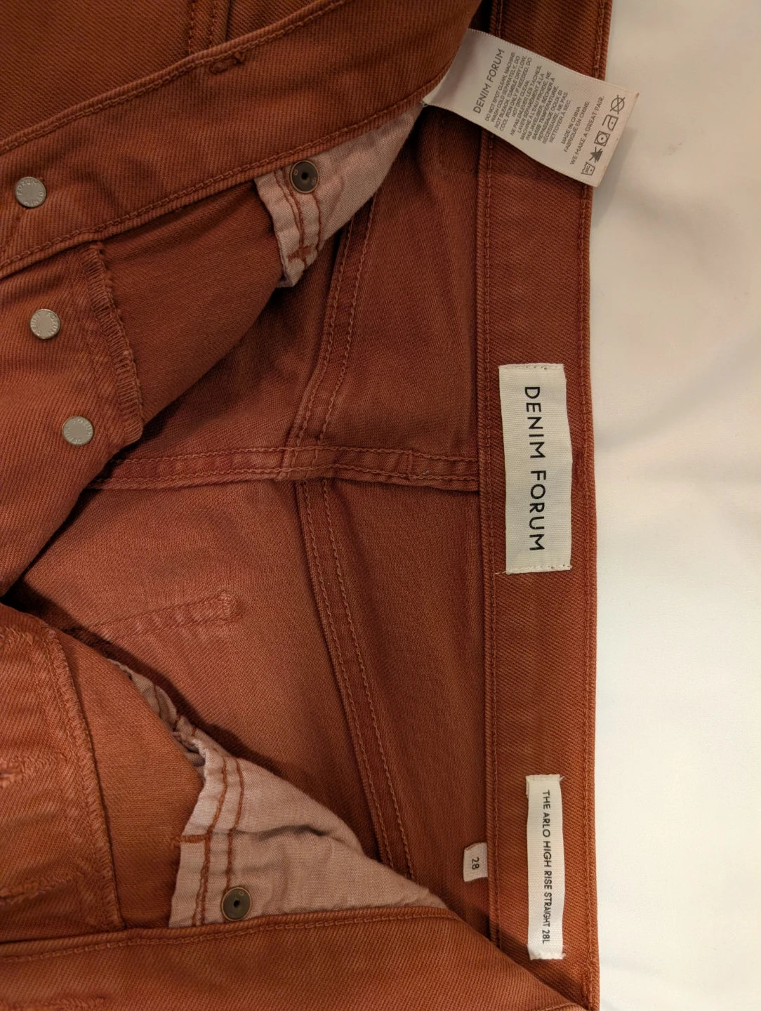 Denim Forum The Arlo High Rise Straight Size 28 - photo 5