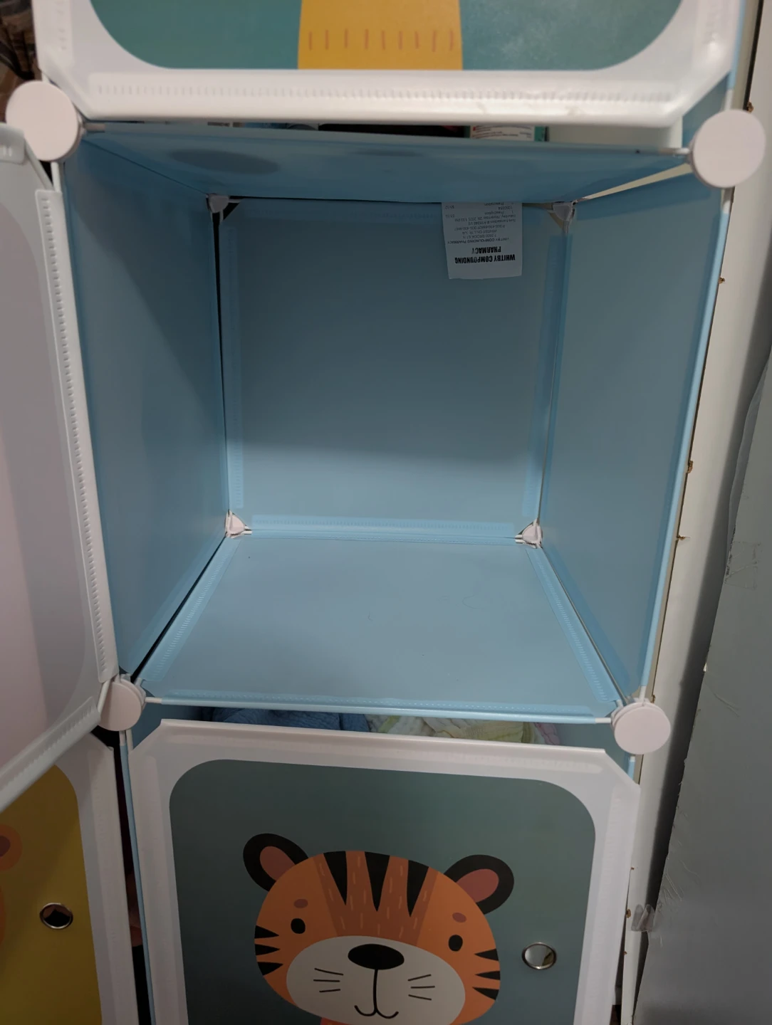 Kids' Animal Print Cube Storage Shelf - photo 3